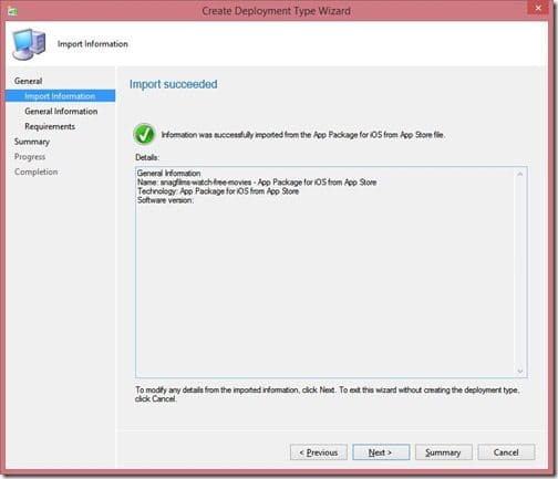 How to Add a Second Deployment Type (iPhone) to an Existing Application-Step 8 How to Add a Second Deployment Type (iPhone) to an Existing Application-Step 8