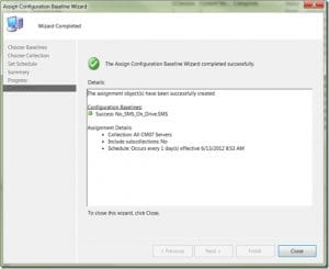 Assigning No_SMS_On_Drive.SMS File Baseline