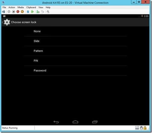 PIN-Choose screen lock