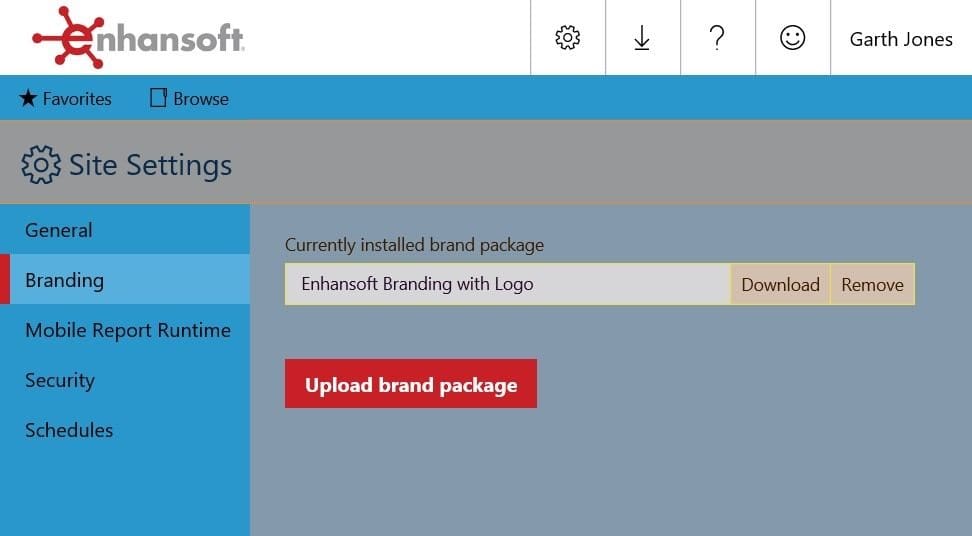 New SSRS 2016 Custom Brand Package Feature