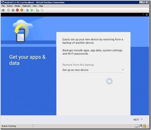 Configuring an Android 5.1 RC1 VM-Step 10