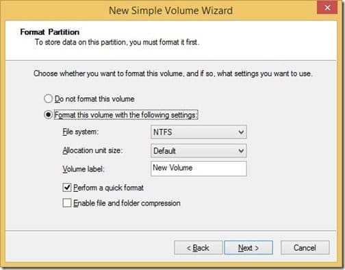 Creating a Standalone VHD-New Simple Volume Format Partition New Simple Volume Format Partition
