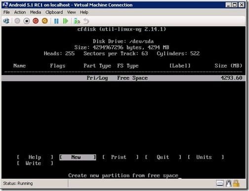 How to Setup Android 5.1 RC1 on Hyper-V-Step 5