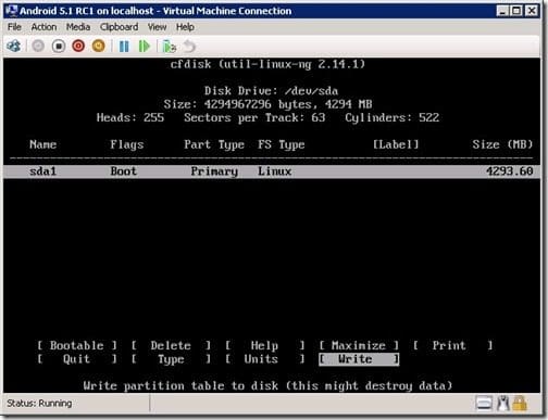 How to Setup Android 5.1 RC1 on Hyper-V-Step 9