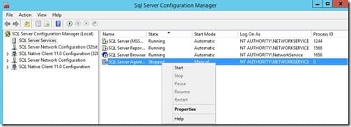 SQL Server Agent Properties