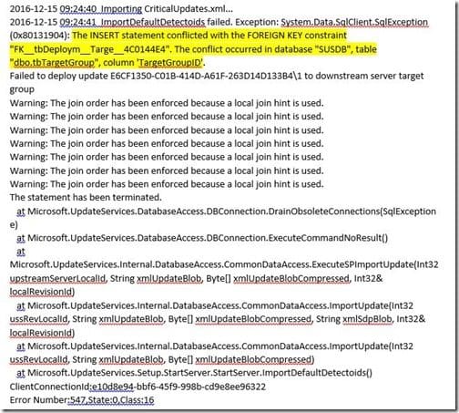 Avoid Installing WID and SQL on the Same Server-Error Message Avoid Installing WID and SQL on the Same Server-Error Message