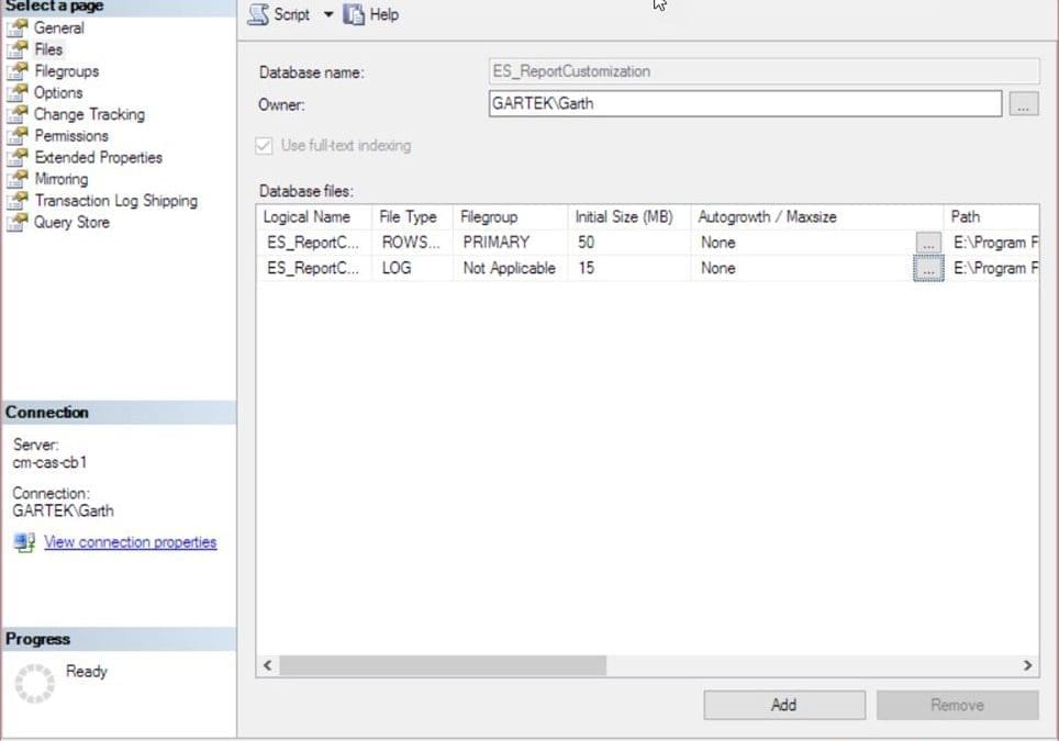 How to Define the Size of a SQL Server Database