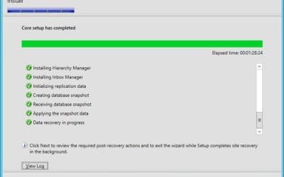 How to Recover a CAS using a Primary Site Server