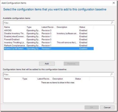 Add Configuration Items Add Configuration Items