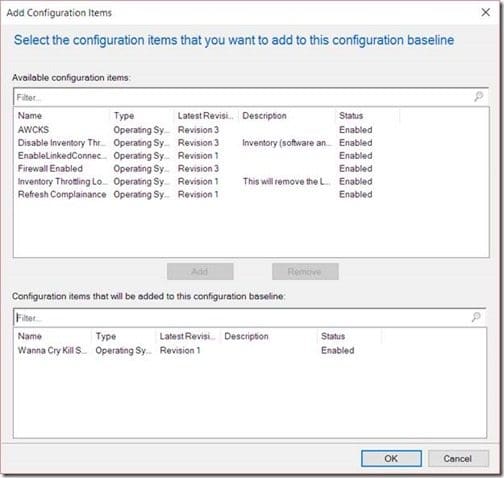 Add Configuration Items Add Configuration Items