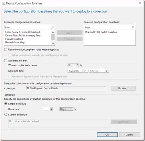 Deploy Configuration Baselines Deploy Configuration Petya Baselines