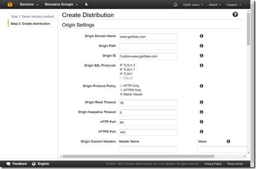 Amazon CloudFront-Create Distribution-2