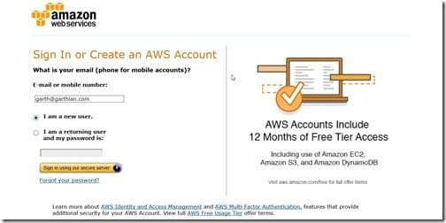 Amazon CloudFront-Sign In