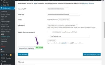 Installing W3 Total Cache and Amazon CloudFront on WordPress