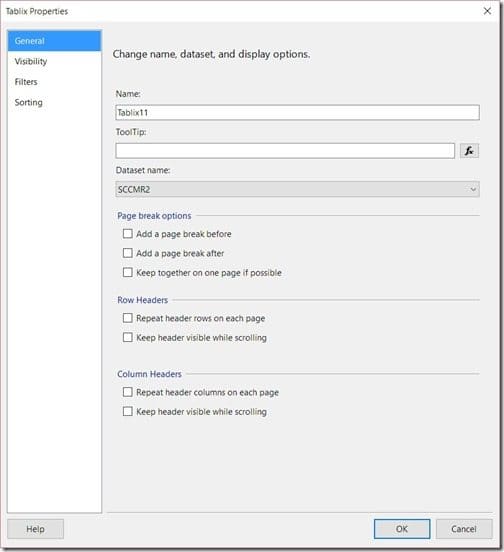How Can I Hide an SSRS Gauge in a Dashboard-Tablix Properties Page