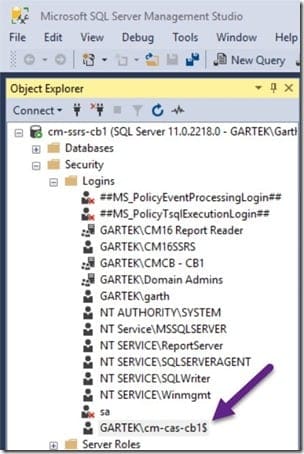 SQL Server Computer Account Login - Computer Account