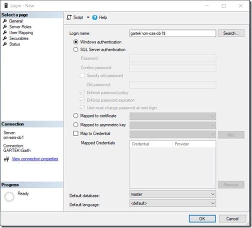 SQL Server Computer Account Login - Login Name