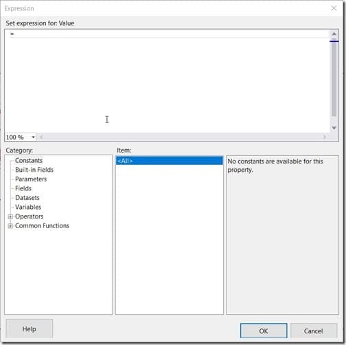 Adding a Row Count - Empty Expression