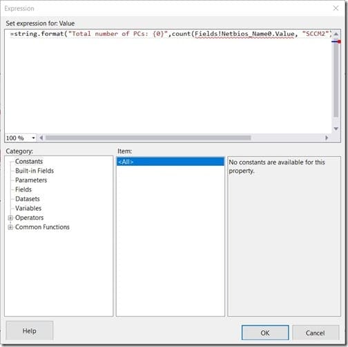 Adding a Row Count - Pasted Expression