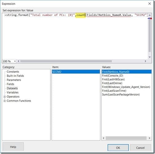 Adding a Row Count - Updated Expression
