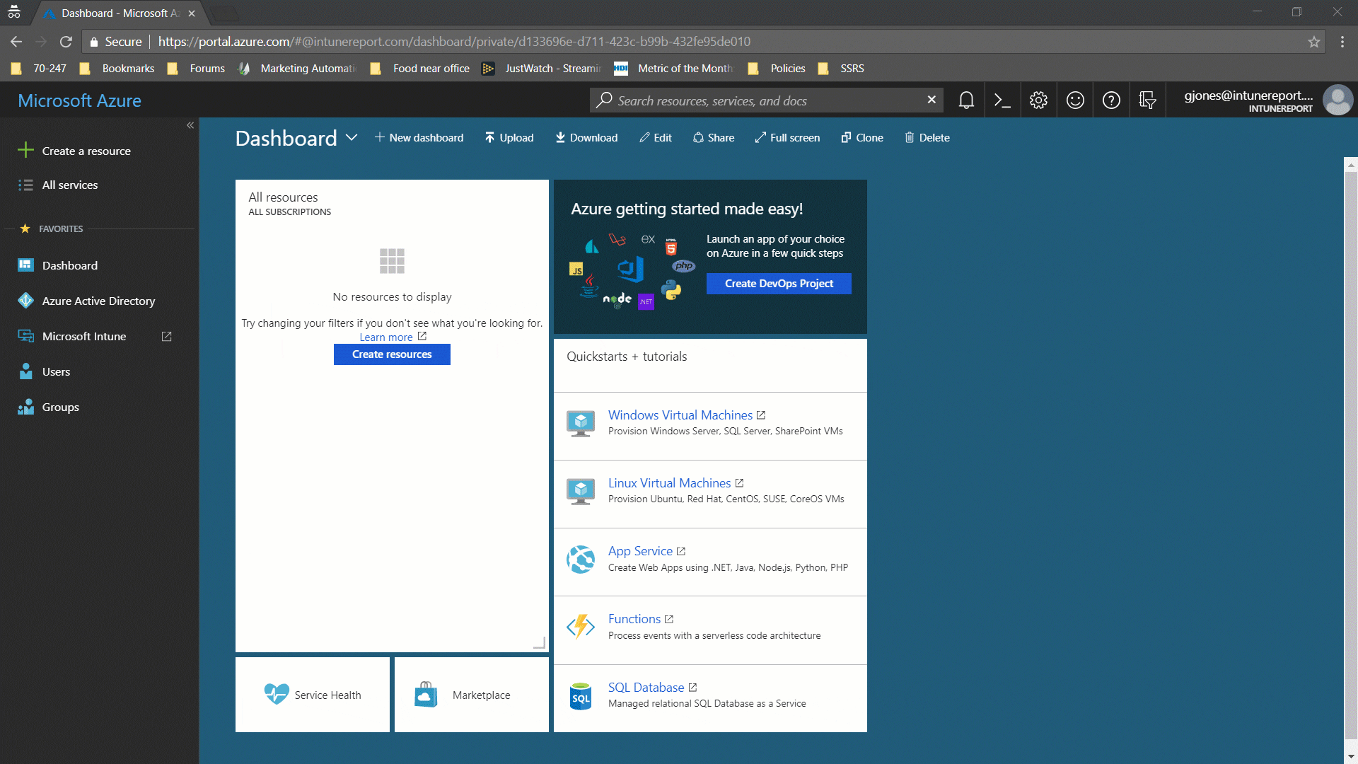 Customizing the Azure Portal - Tip 2