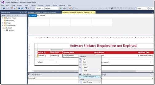 URLs and SSRS - Display Name Column