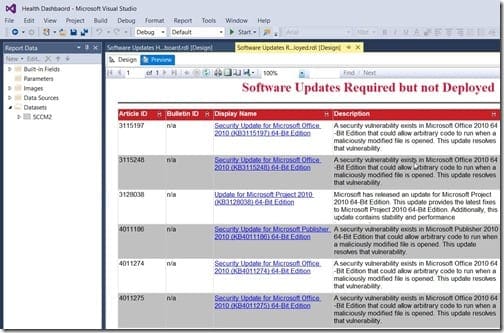 URLs and SSRS - Updated Report