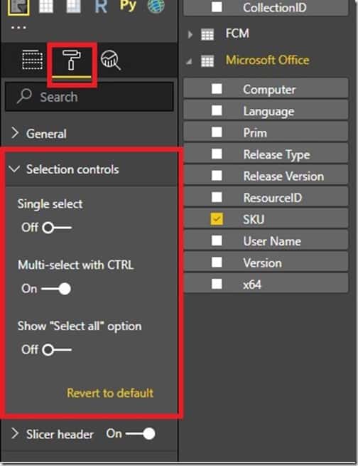 Power BI Slicer - Selection Controls Power BI Slicer - Selection Controls