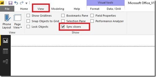 Power BI Slicer - View Ribbon Power BI Slicer - View Ribbon
