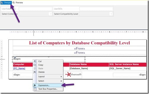 Add the Total Number of Computers in a SSRS Table - Design Tab Add the Total Number of Computers in a SSRS Table - Design Tab