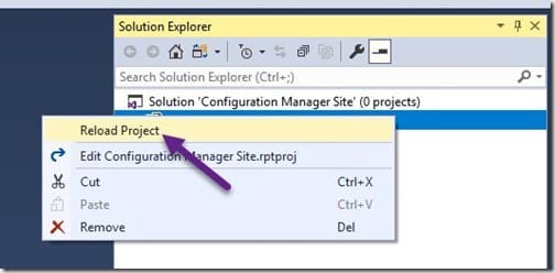 Project Incompatible - Reload Project
