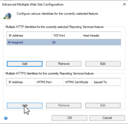 Advanced Windows before adding Cert