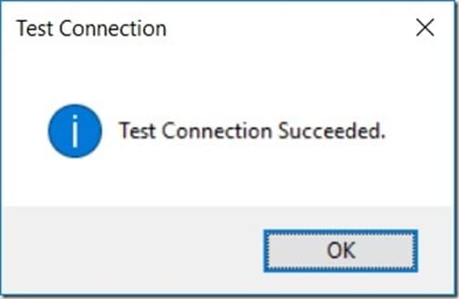 Power BI Report Server 2019 - Change Database - Test Connection Test Connection