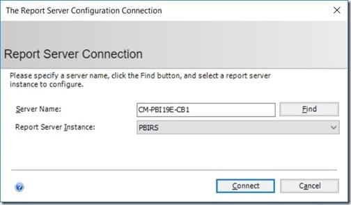 Power BI Report Server 2019 - Connect Power BI Report Server 2019 - Connect