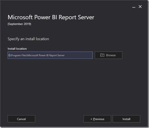 Power BI Report Server 2019 - Location Power BI Report Server 2019 - Location