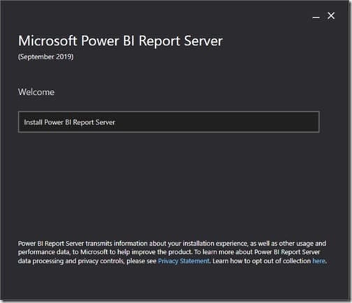 Power BI Report Server 2019 - Welcome Power BI Report Server 2019 - Welcome