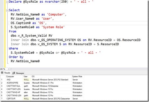 All Option - Main Dataset Query