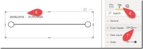 Date Range Slicer - Slicer Header Date Range Slicer - Slicer Header