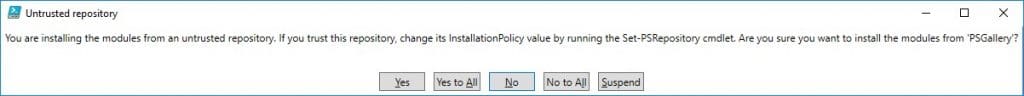 Tesla with PowerShell - Untrusted Repository