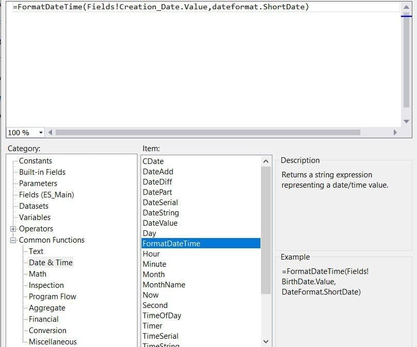 Display a Date in a Text Box