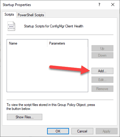 Add computer script to the Computer Start Up GPO