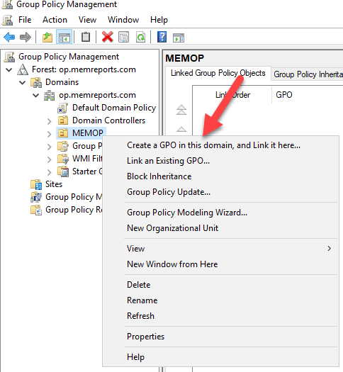 Create a Computer Start Up GPO in this domain, and Link it here