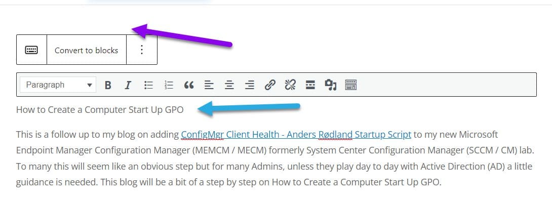 Move title to title section