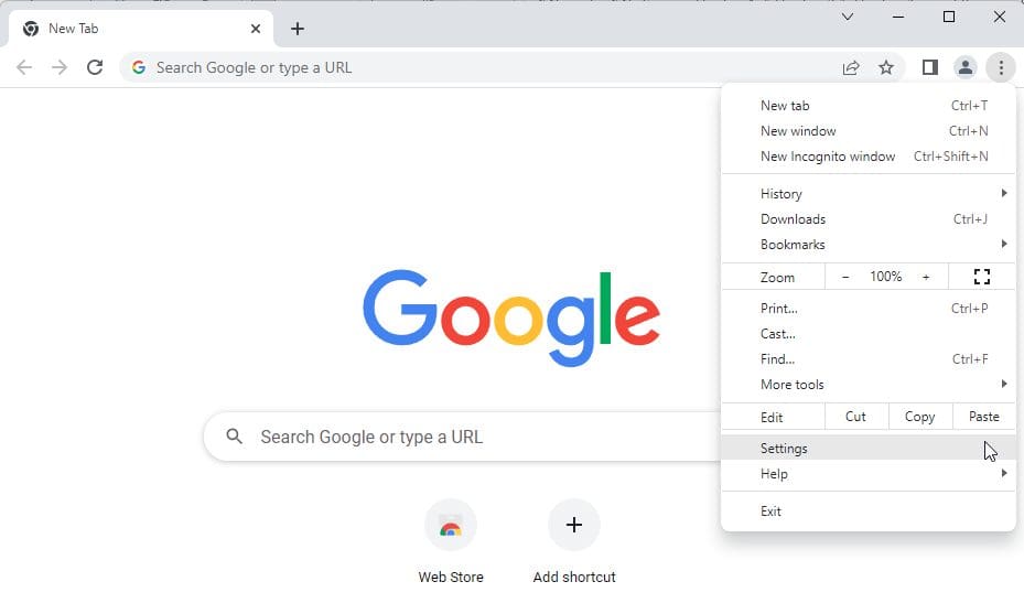 Chrome without a profile