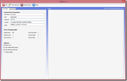 CMMap-Connection Parameters