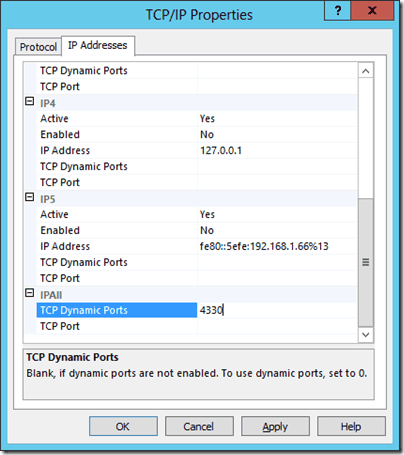Remote SQL Server with a Named Instance using dynamic port